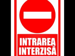 Semn de intrarea interzisa
